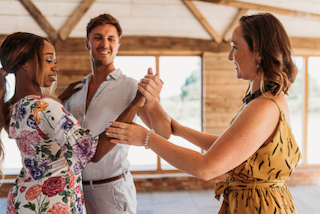 Teaching A First Dance Lesson In the Wedding venue